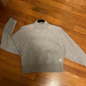 NWOT Adidas cropped mock neck sweatshirt